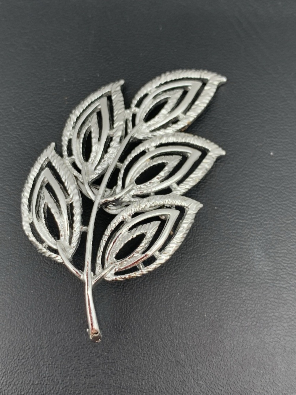 Vintage Gerry’s Silver tone Leaf Branch Brooch - Elegant Women’s Jewelry